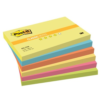 Блок-кубик Post-it 655-TF/1RP 76х127 Теп.неон радуга,6бл.