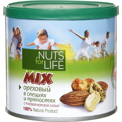 Орехи Микс ореховый Nuts for life,  115г