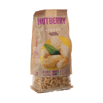 Орехи NUTBERRY арахис 220г