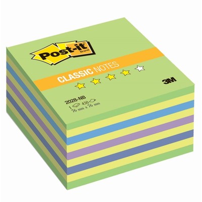 Блок-кубик Post-it куб 2028-NB 76х76 Неон зеленый 450л.