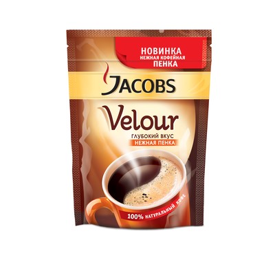 Кофе растворимый Jacobs Velours пакет, 140 г.