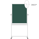 Школьная поворотно-передвижная доска, 75х100 см, для письма маркером и мелом, ма ...