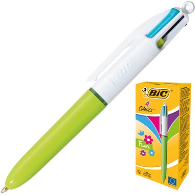 Ручка шариковая BIC 4COLORS FASHION 4 цвета, автомат. 0.4мм, Франция