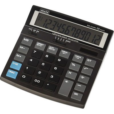 Калькулятор настольный Attache SW-2449C 12 разрядов компактный 120 шагов