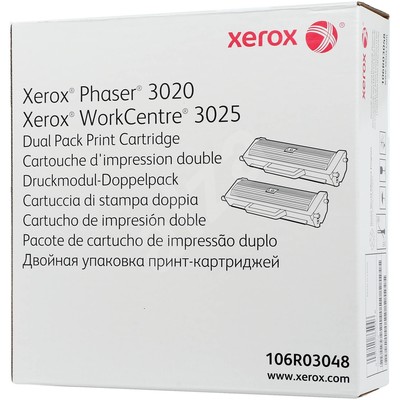 Картридж лазерный Xerox 106R03048 чер. для WC3025 (2шт)