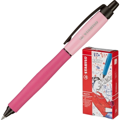Ручка гелевая STABILO PALETTE XF авт.268/3-41-3 розовый корп.0,35мм,синяя