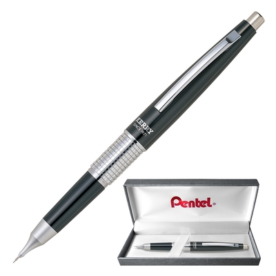 Карандаш механический Pentel KERRY 0,5мм черный корп., подар.кор., P1035-A