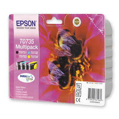 Картридж струйный Epson T0735 C13T10554A10 CMYK для St С79 (4шт)