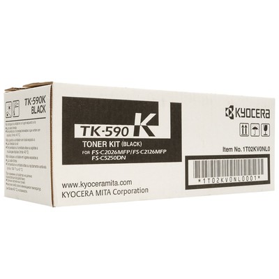 Тонер-картридж Kyocera TK-590K чер. для FS-C2026MFP/C2626