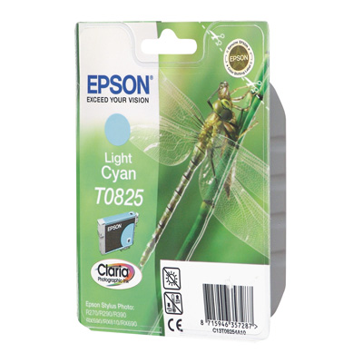 Картридж струйный Epson T0825 C13T11254A10 св.-гол. для R270/290/RX590