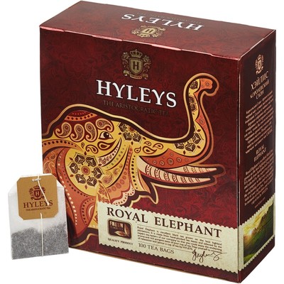 Чай HYLEYS Королевский слон черн. 100 пак x 1.8гр/уп