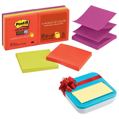 Блок-кубик Post-it Super Sticky Z-блок R330-6SSAN 6бл тепл. неон радуга