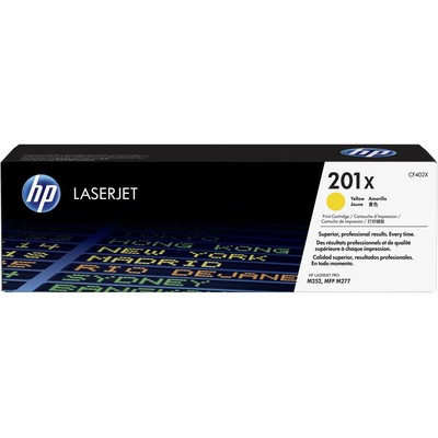 Картридж лазерный HP 201X CF402X жел. для CLJ Pro M252/M277