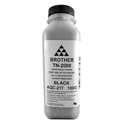Тонер AQC-217 чёрный для Brother TN2080/90/2235/75 HL2240/2140 (100 г.)