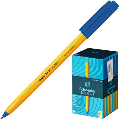 Ручка шариковая SCHNEIDER Tops 505 F однораз. синий ст. 0,3мм Германия