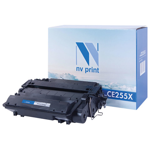 Картридж лазерный HP (CE255X) LaserJet P3015d/P3015dn/P3015x, ресурс 12500 страниц, NV Print, совместимый