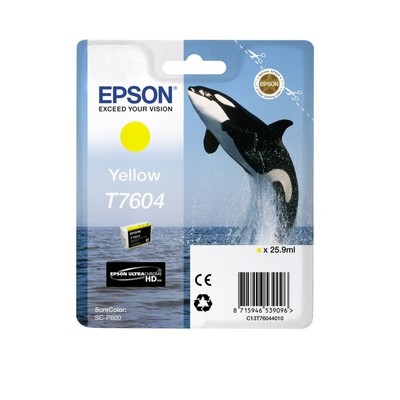 Картридж струйный Epson T760 C13T76044010 жел. для SC-P600