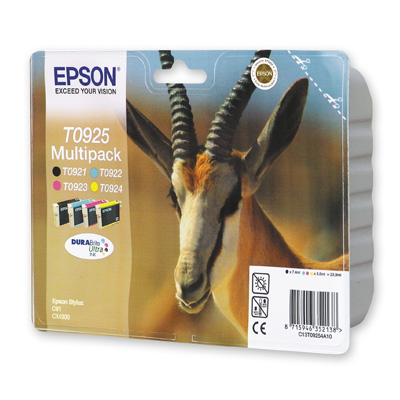 Картридж струйный Epson T0925 C13T10854A10 CMYK для St С91/СХ4300 (4шт)