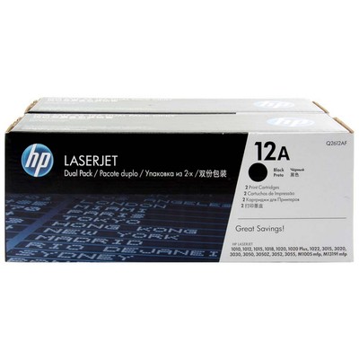 Картридж лазерный HP 12A Q2612AF чер. для LJ 1010 (2шт)