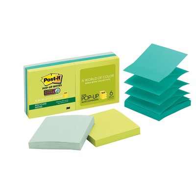 Блок-кубик Post-it Super Sticky Z-блок R330-6SST эко-тропик 6бл по 90л.