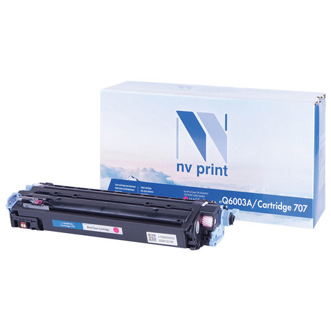 Картридж лазерный HP (Q6003A) ColorLaserJet CM1015/2600, пурпурный, ресурс 2000 страниц, NV Print, совместимый