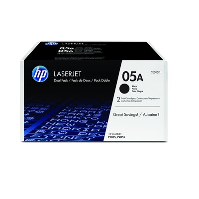 Картридж лазерный HP 05A CE505D чер. для LJ P2035/P2055 (2шт)