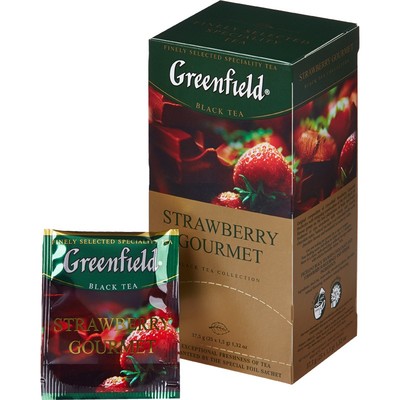 Чай Greenfield Strawberry gourmet черный 1,5гx25пак 1025-10