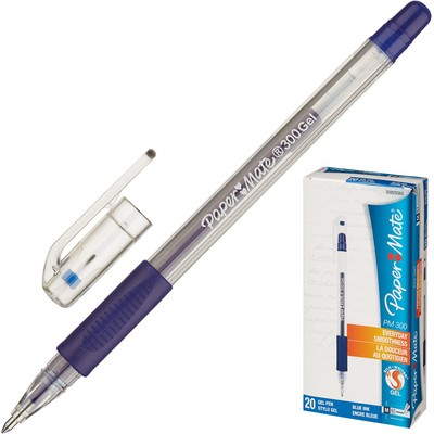 Ручка гелевая PAPER MATE S0929360 РМ300 0,7 мм. рез. манж. синий