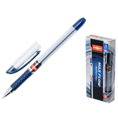 Ручка шариковая Unimax Max Flow 0,7мм, син., масл., неавтомат.