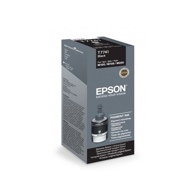 Контейнер с чернилами Epson T7741 C13T77414A чер. для M100/105/200