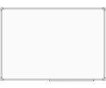 Белая настенная магнитно-маркерная доска, 180х120 см, одноэлементная, в алюминиевой рамке
