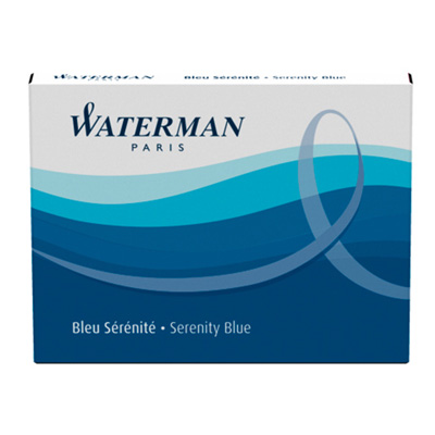 Картридж сменный для перьевой ручки WATERMAN Cartridge Size Standard син 8ш