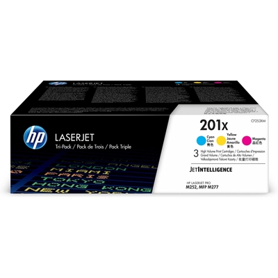 Картридж лазерный HP 201X CF253XM CMY для CLJ Pro 252/274/277 (3шт)