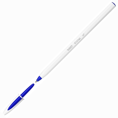 Ручка шариковая BIC Cristal синий, корп.белый, 0,35мм, 949879