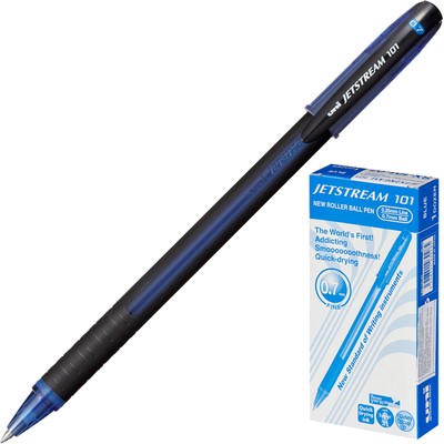 Ручка шариковая Uni Jetstream SX-101-07 неавт. синяя, 0,7мм