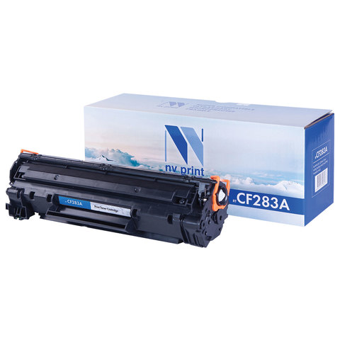 Картридж лазерный HP (CF283A) LaserJet Pro M125/M201/M127, черный, ресурс 1500 стр., NV Print совместимый