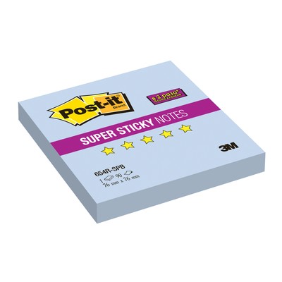 Блок-кубик Post-it Super Sticky 654R-SPB,76х76 гол.пастель, 90л.