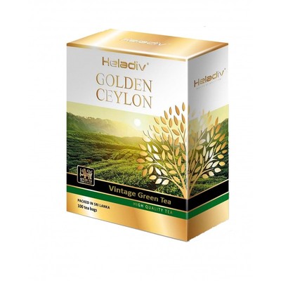 Чай Heladiv Golden Ceylon зеленый, 100пак