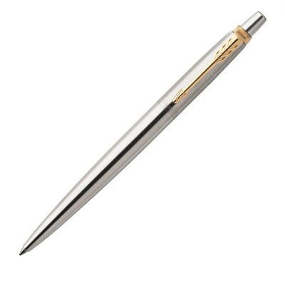 Ручка гелевая PARKER Jotter Stainless Steel GT черный 2020647