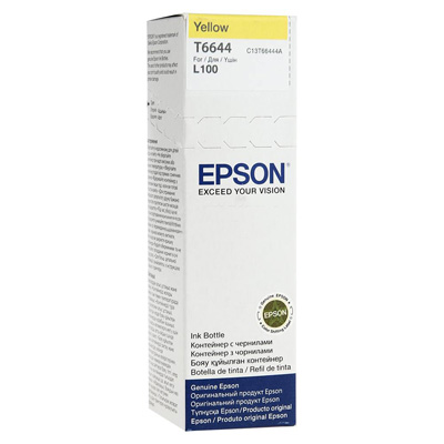 Контейнер с чернилами Epson T6644 C13T66444A жел. для L100