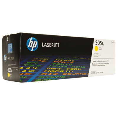 Картридж лазерный HP 305A CE412A жел. для CLJ M351/M451/M375