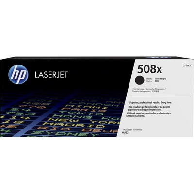 Картридж лазерный HP 508X CF360X чер. пов.емк. для CLJ M552/M553/M57