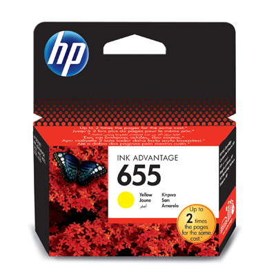 Картридж струйный HP 655 CZ112AE жел. для DJ Ink Advantage 3525/4625/5525