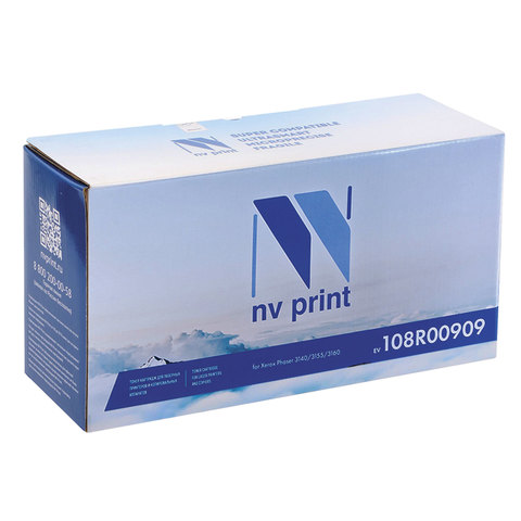 Картридж лазерный Xerox (108R00909) Phaser 3140/3155/3160, ресурс 2500 стр., NV Print, совместимый