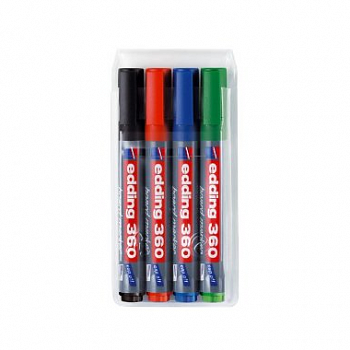 Набор маркеров для досок Edding E-360, 4 цвета